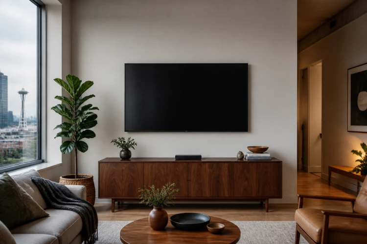 TV Mounting Tips for Seattle Homes: Height, Studs, and Cords