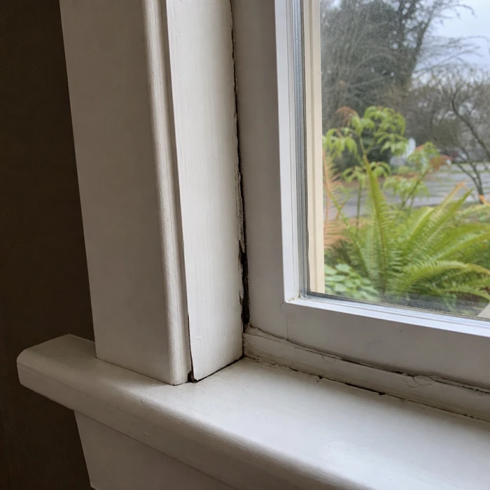Trim, Windows & Drafty Gaps — before