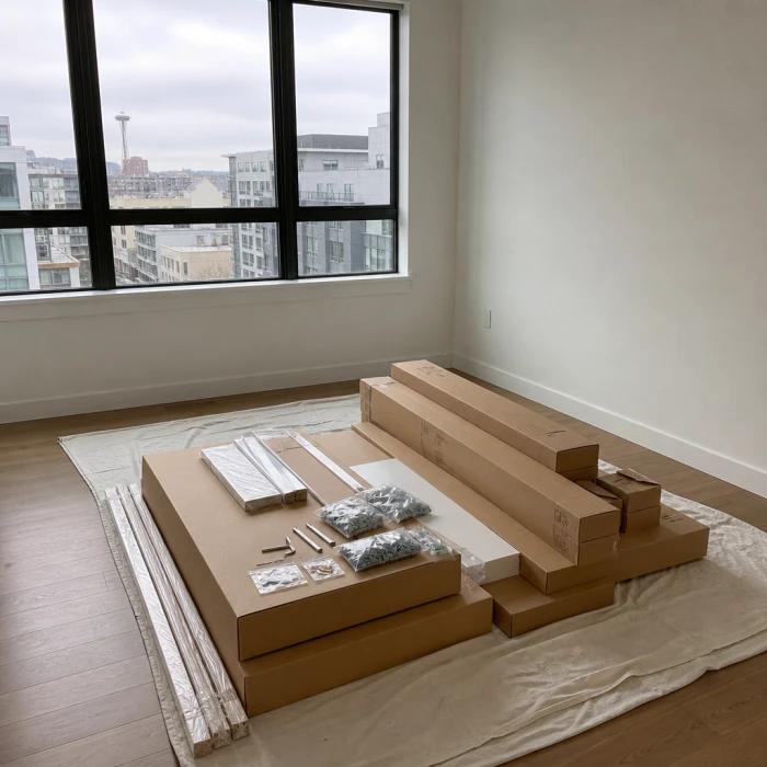 Flat-Pack Assembly Without the Weekend Sink — before