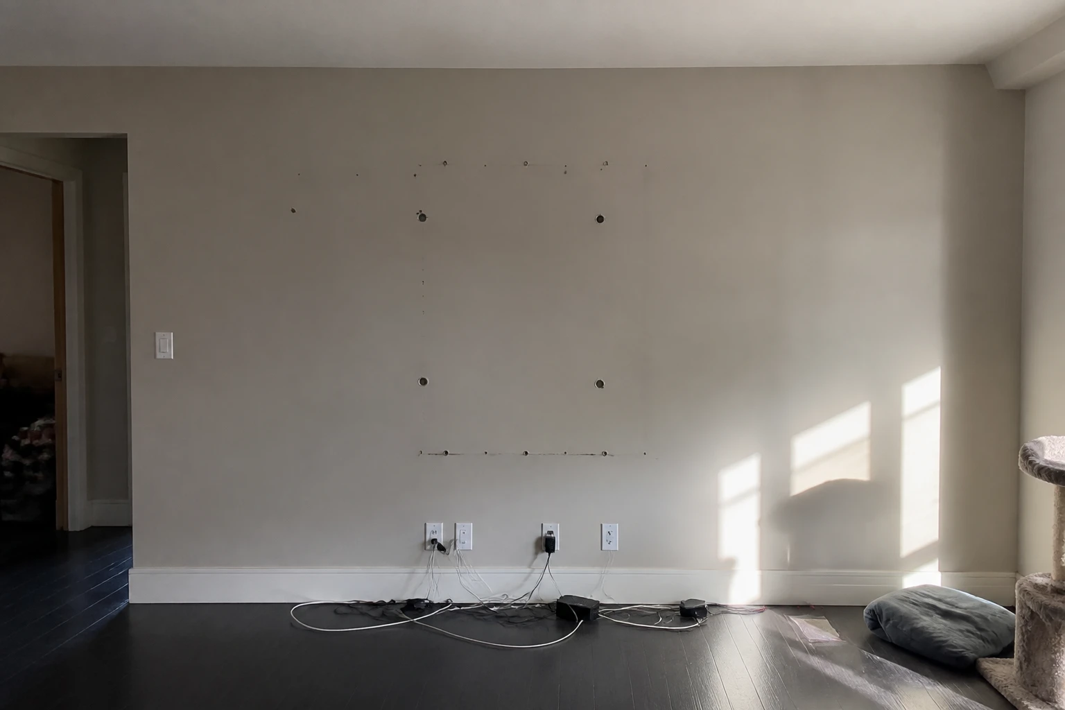 TV Mounting — Capitol Hill Living Room — before