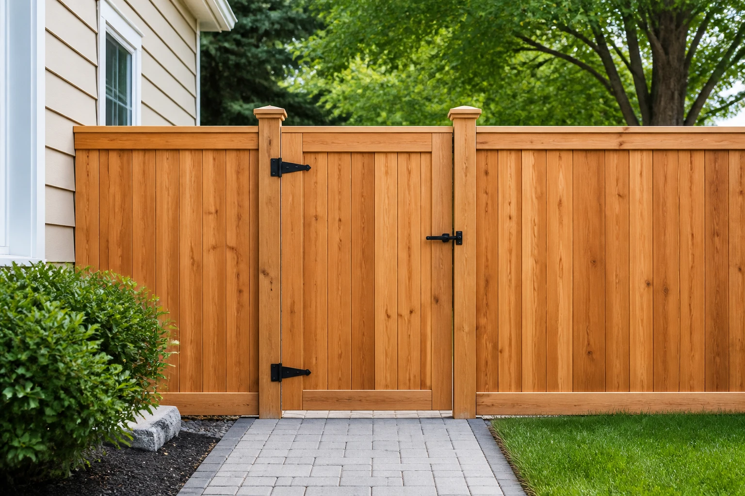 Fence & Gate Repair — Kirkland Backyard — after
